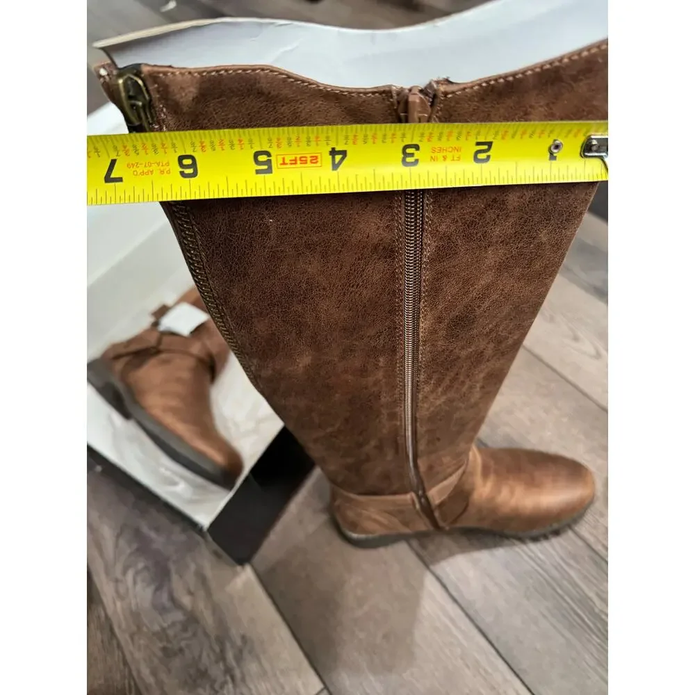 NWT B52 Faux Leather Boots by BullBoxer Tan Brown Kayley size 6.5 - Picture 8 of 8